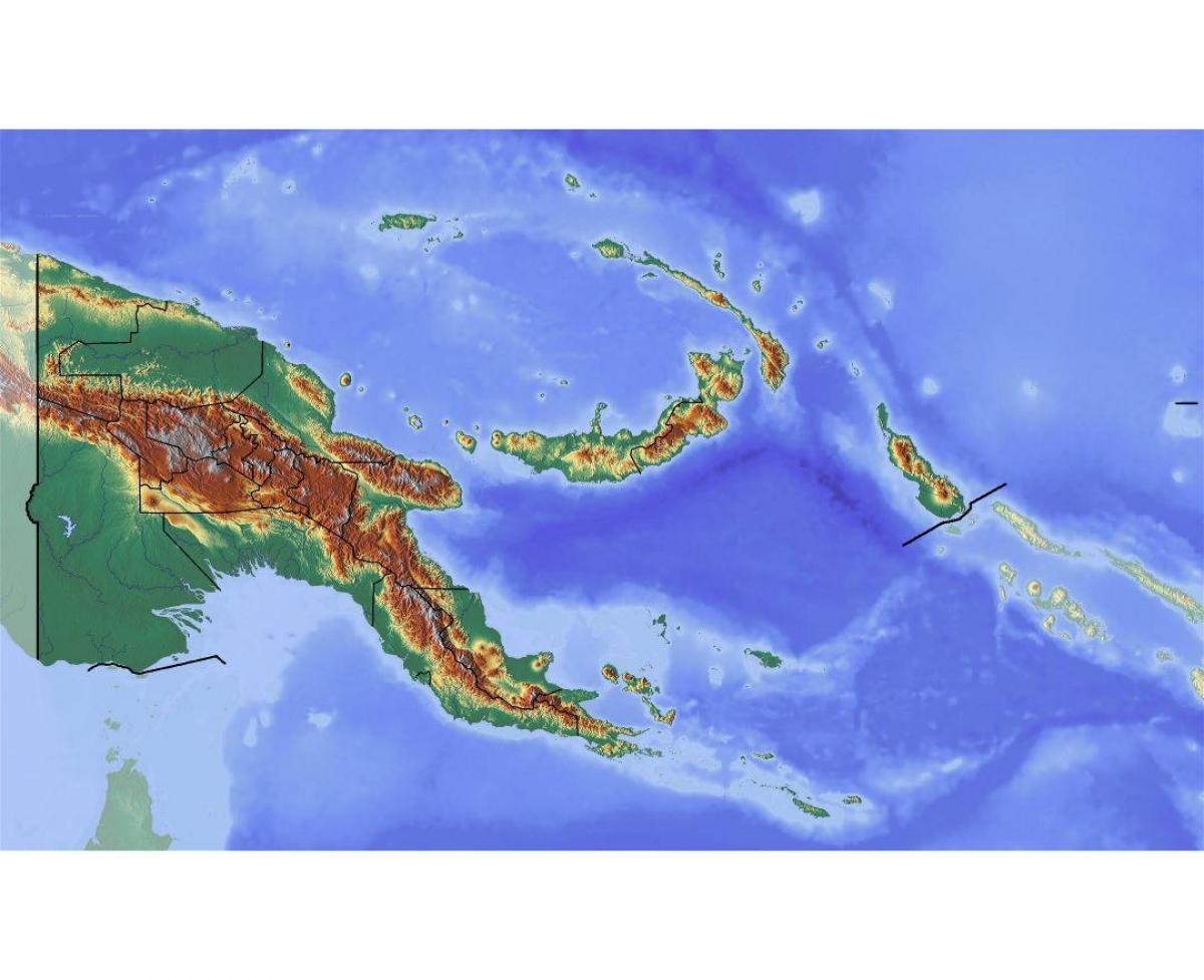 papua new guinea kat topografik